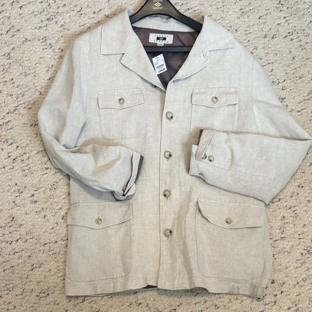 Joseph Abboud Light Tan Shirt Jacket